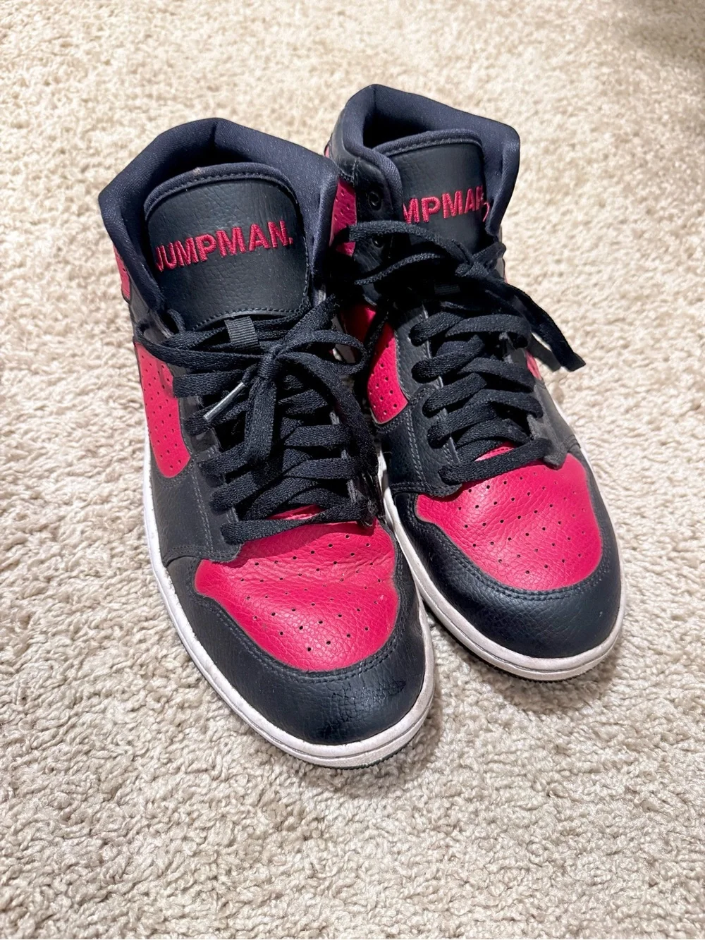 Jordan Men’s High-Top Sneakers Black Red